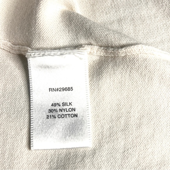 Pendleton Silk Cotton Sweater Shell Tank 2X Cream Taupe Summer Layer - Picture 15 of 15